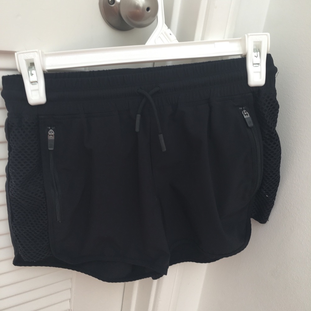 Athleta girl black athletic shorts, extra large
